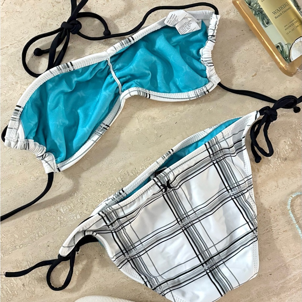 Hurley striped bathing suit